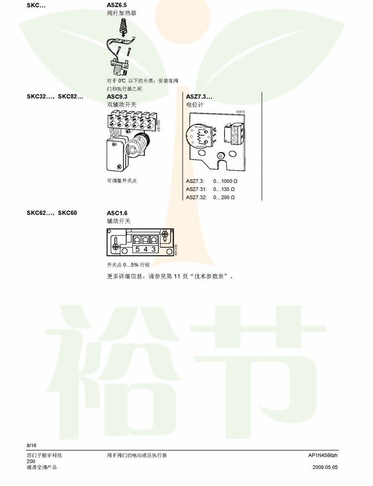 电动液压阀门执行器SKC 执行器_页面_08