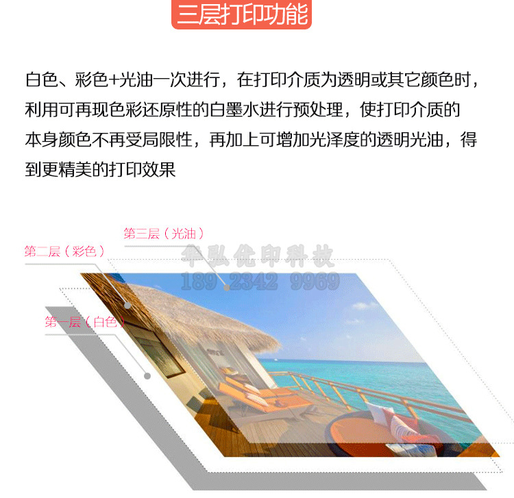 装饰画打印机华弘优印 无框画油画打印喷绘机示例图7