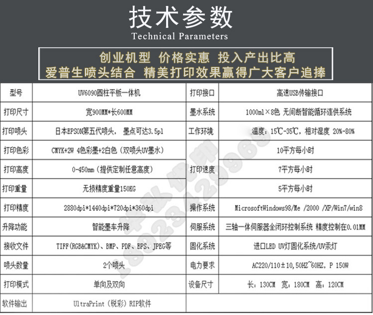 装饰画打印机华弘优印 无框画油画打印喷绘机示例图4