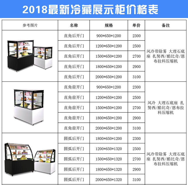 开放式三明治冷藏柜西点三文治保鲜柜敞开卧式甜品蛋糕柜展示示例图21