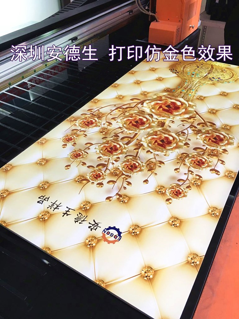 浮雕木板uv彩印机2513价格，广告标牌喷绘机，G5理光平板打印机示例图7