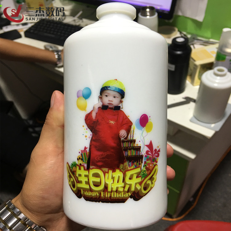 定制酒瓶uv平板打印机导轨厂家圆柱酒瓶3d印刷机酒盒保温杯喷绘机示例图14