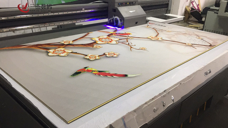 木板uv平板数码印刷机背景墙3d彩印机安徽合肥瓷砖5d万能喷绘机示例图9
