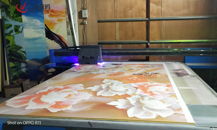 木板uv平板数码印刷机背景墙3d彩印机安徽合肥瓷砖5d万能喷绘机示例图10