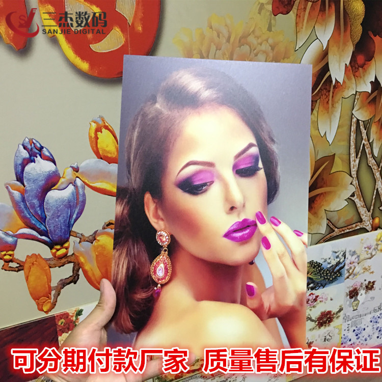 玻璃桌面UV浮雕彩绘机艺术玻璃3d喷绘机佛山玻璃大理石纹路印刷机示例图21