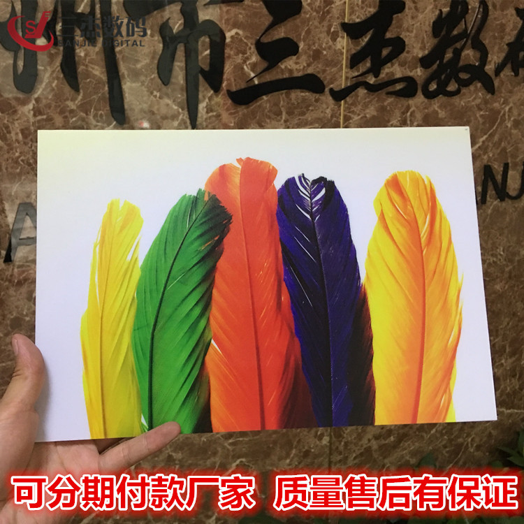 玻璃桌面UV浮雕彩绘机艺术玻璃3d喷绘机佛山玻璃大理石纹路印刷机示例图11