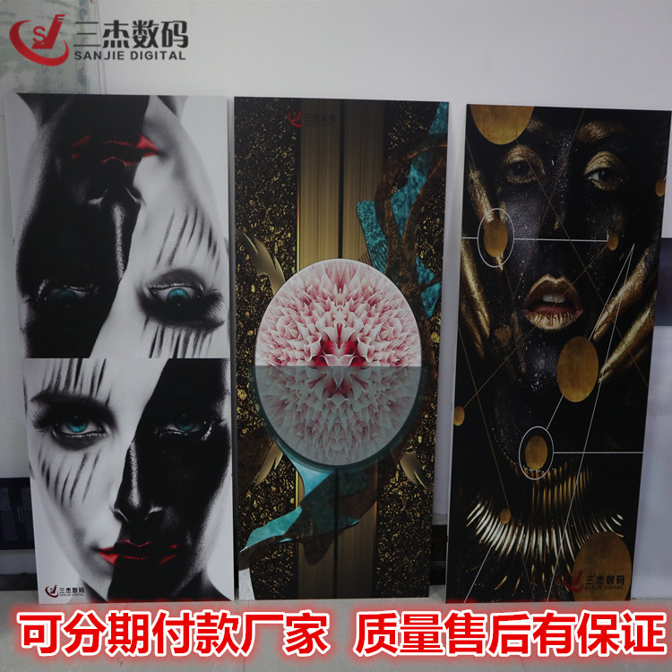 玻璃桌面UV浮雕彩绘机艺术玻璃3d喷绘机佛山玻璃大理石纹路印刷机示例图15
