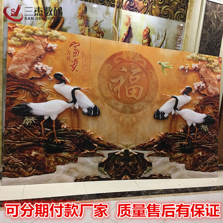 2513理光3D浮雕印花机uv平板彩印机大型万能数码光油喷绘机生产商示例图3