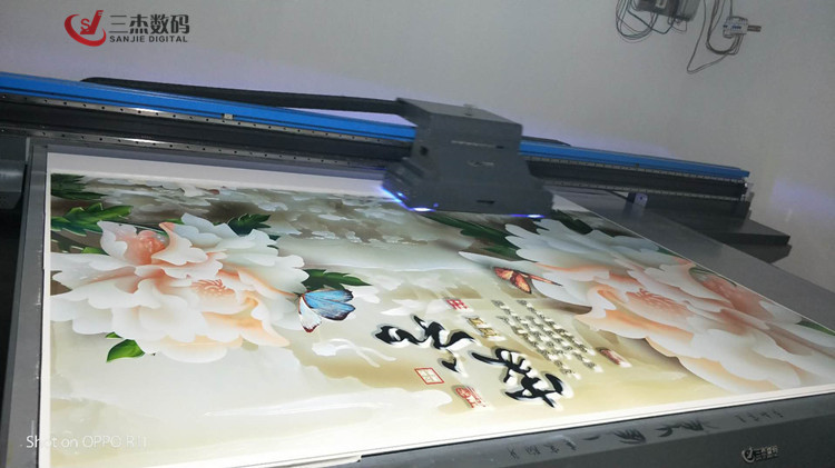 玻璃背景墙3d立体浮雕打印机大连理光uv平板印刷机价格木板喷绘机示例图10