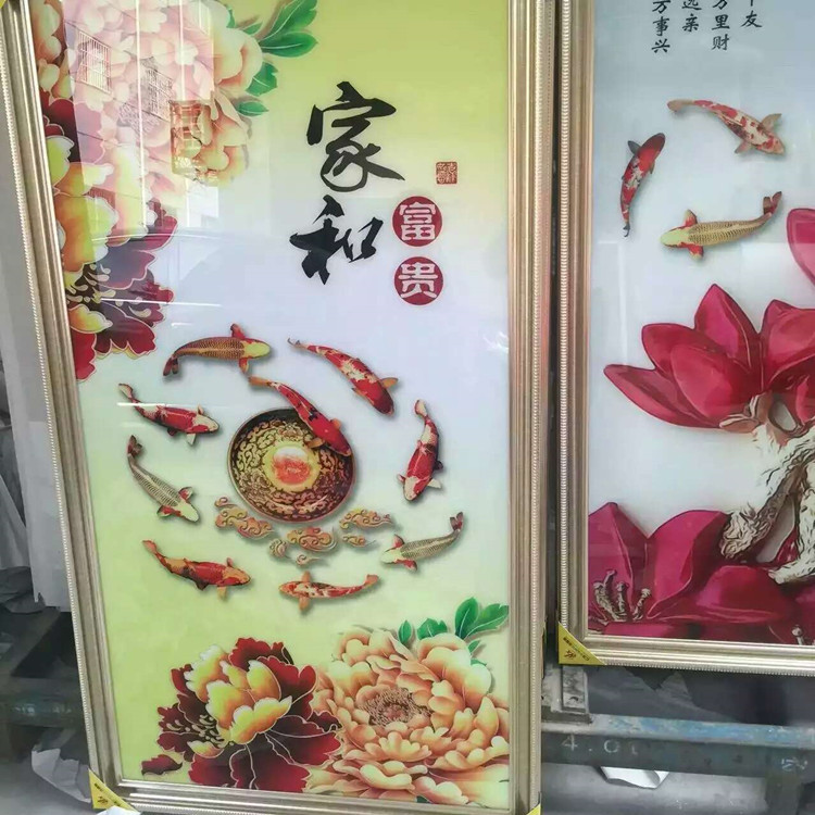 玻璃移門(mén)3d浮雕印刷機(jī)價(jià)格運(yùn)城山西uv平板打印機(jī)瓷磚背景墻5d噴繪示例圖6