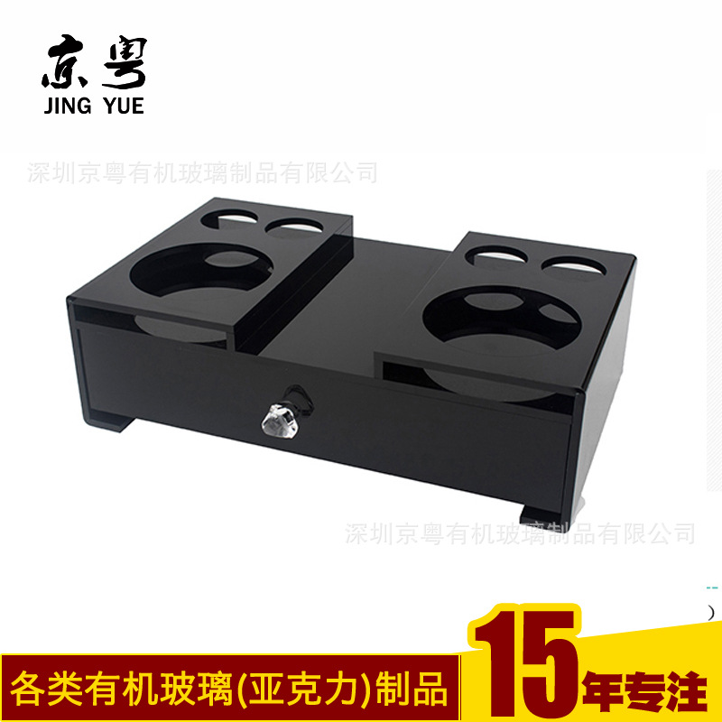 工厂订做 亚克力酒店宾馆客房用品牙具盒收纳盒卫生间洗漱用品盒示例图4