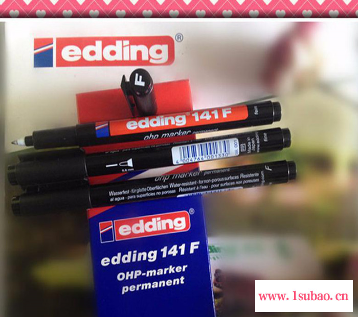 供应德国进口艾迪Edding141F投影仪胶片记号笔设计绘画漫画油画勾线笔