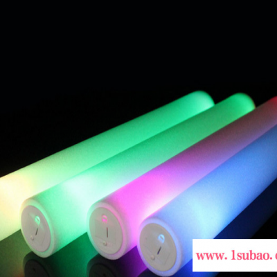 供应演唱会用品 七彩发光泡沫棒 LED荧光棒 闪光棒  支持LOGO印刷