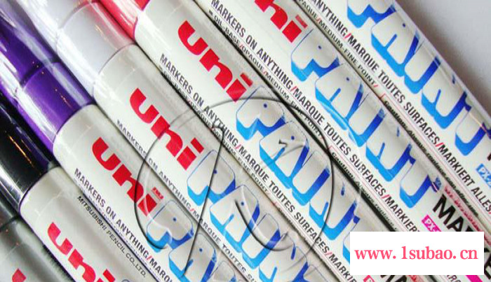 UNI三菱PX-20I油漆笔 金属塑料涂色油漆笔 汽车补漆笔图2