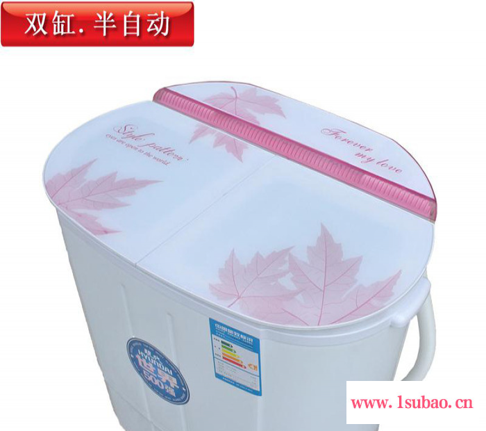供應4.5-2008DS家用洗衣機 3KG雙桶雙缸洗衣機 1.8公斤脫水洗衣機 洗脫雙用半自動洗衣機批發