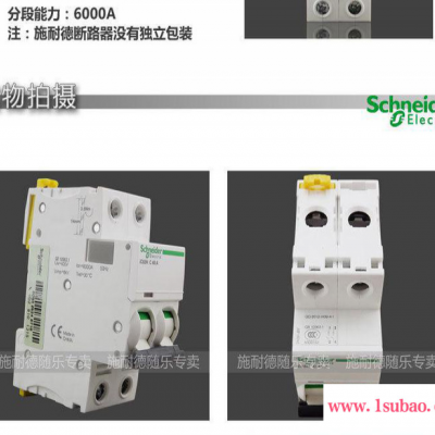 小型断路器 IC65N-2P C-16A 空气开关 施耐德电气 空开