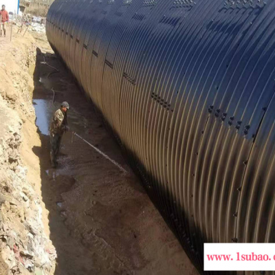 涵洞钢波纹管  排水管 钢波纹管 衡水益通 来图定做