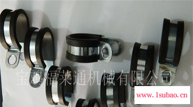福莱通FLT-R12 R型金属管夹 SKM波纹管紧固夹 单边双孔固定 包胶波纹管管夹厂家 R型线夹价格图7