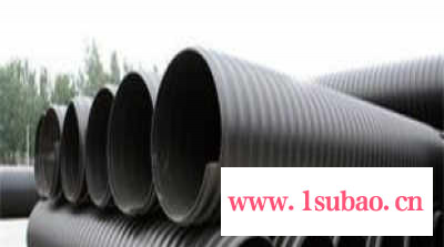 PE双壁波纹管，钢带缠绕管，双平壁钢塑复合排水管，供应现货图2