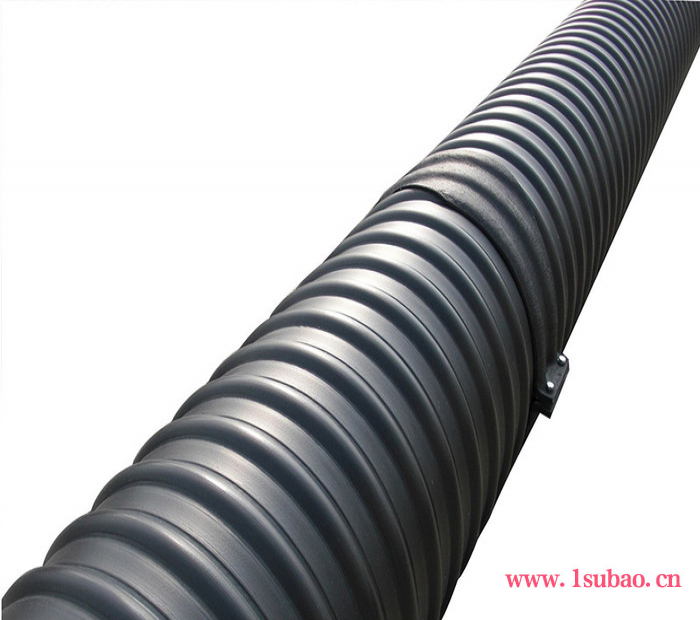 厂家批发hdpe钢带管 HDPE钢带螺旋增强波纹管 钢带排水管道