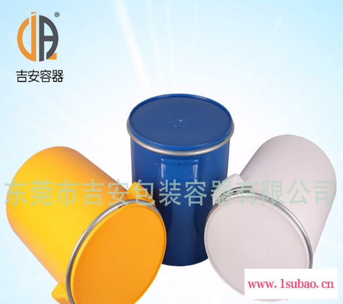20L塑料桶带铁箍硅胶带铁箍桶塑料直身铁箍桶20升塑料化工桶铁箍涂料桶厂价直销质量保证图3