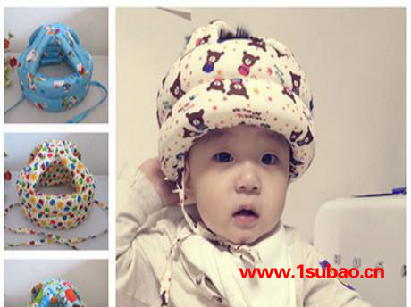 杰婴斯系带宝宝学步帽儿童安全帽宝贝头盔婴儿防摔护头帽一件代发