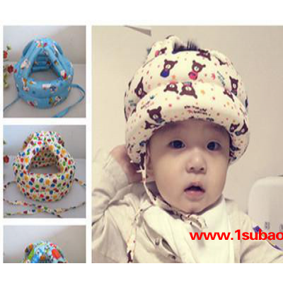 杰婴斯系带宝宝学步帽儿童安全帽宝贝头盔婴儿防摔护头帽一件代发