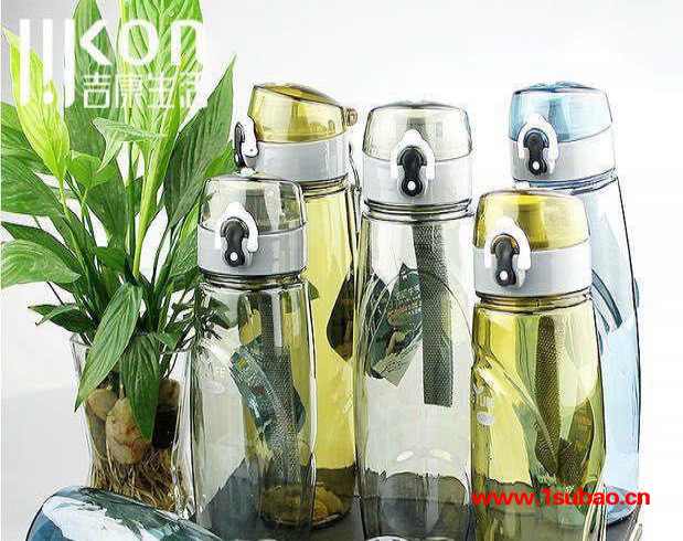 吉康太空杯防漏带锁翻盖饮水杯带绳带滤网 600ml 8oom图2
