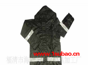 加工生产/批发销售高品质涤纶套装雨衣