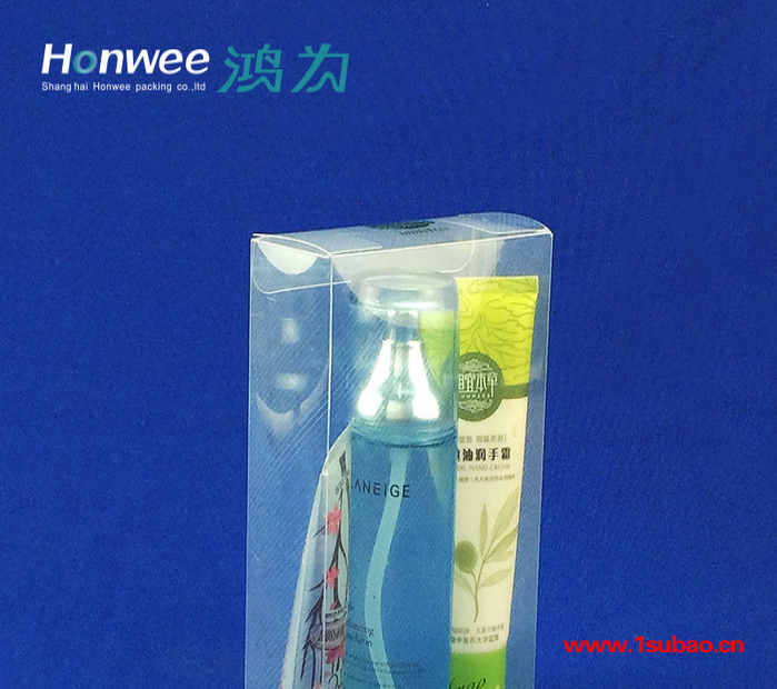 环保斜纹透明PP塑料盒子 长方形PP化妆护肤品包装盒定制图2