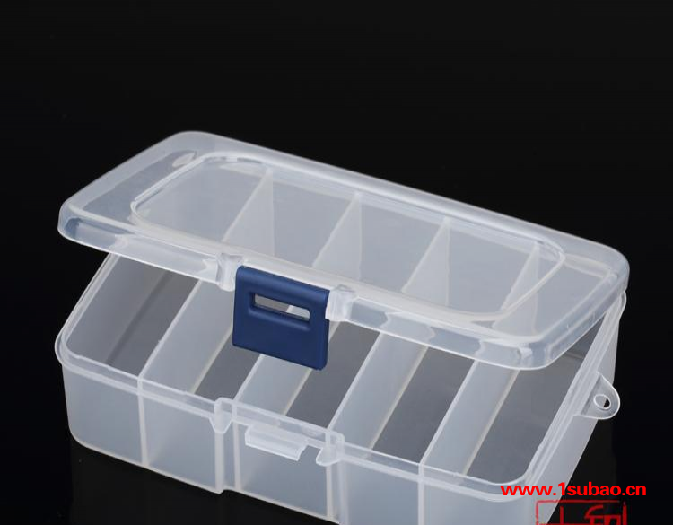 R650 竖五格 塑料盒子元件盒配件盒储物盒零件盒药盒分格分