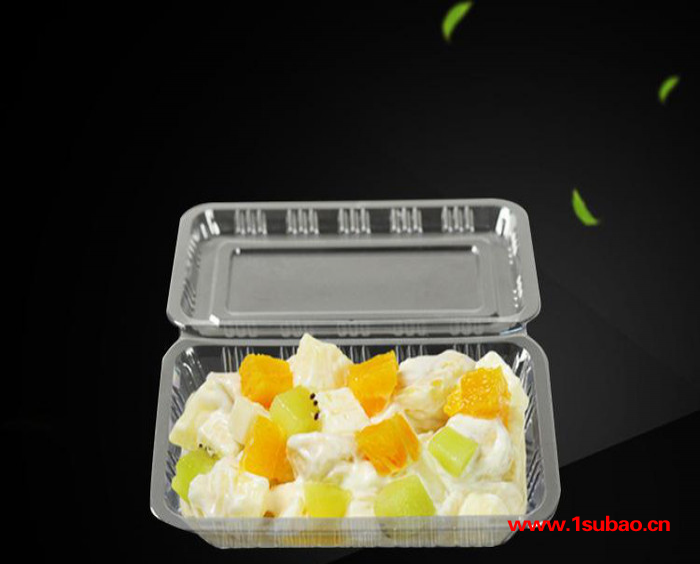 沙拉盒寿司盒透明塑料盒点心食品盒一次性保鲜盒蛋糕吸塑包装盒图3