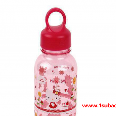 韩国进口Hello Kitty    儿童运动水壶 便携水瓶350ml  KT623