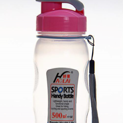 好莱运动水壶（可弹性、随身带）700毫升 乐购杯PC材质可定制logo