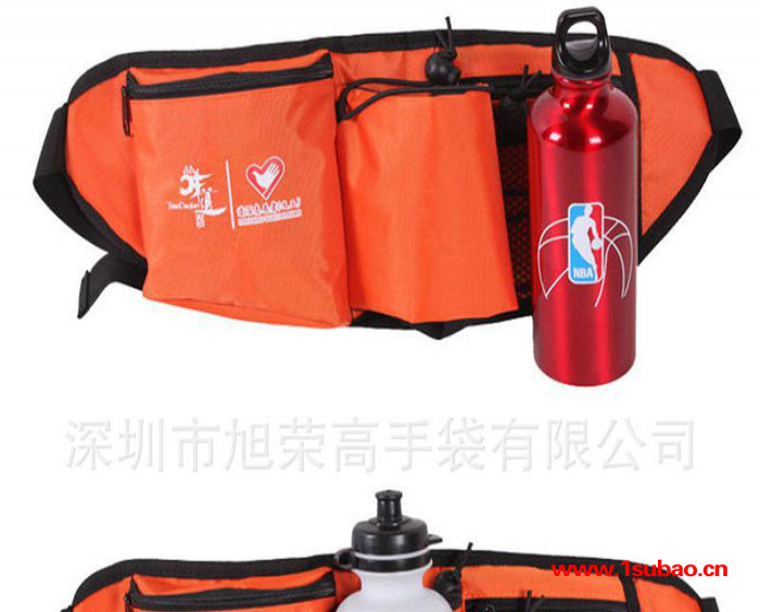 深圳工厂定制水壶腰包 多功能运动腰包 牛津布腰包可印LOGO图2