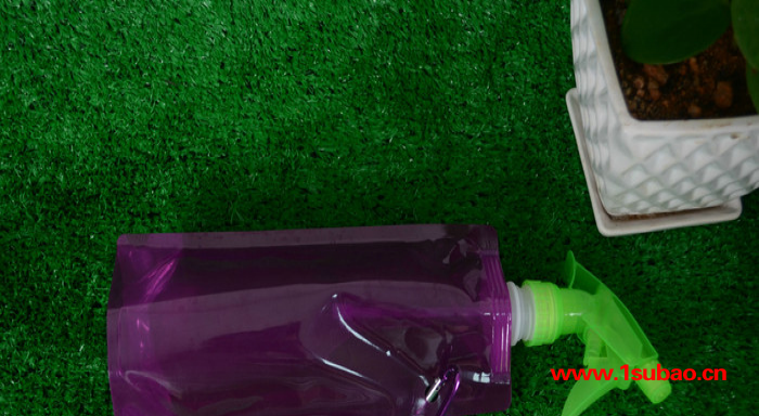 直销户外折叠水袋运动塑料水袋pe卡通异形果汁吸嘴袋