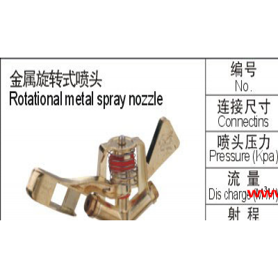 供应1寸雨润摇臂喷头 农业喷头及节水灌溉产品