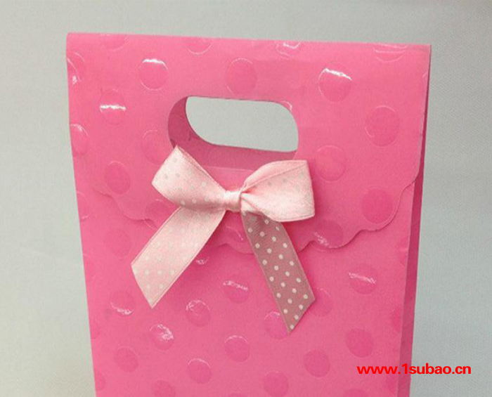 批量PP手提袋礼品袋 蝴蝶结礼品袋 塑料礼品袋 购物袋 现货图2