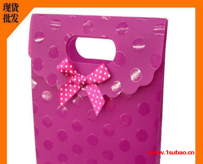 批量PP手提袋礼品袋 蝴蝶结礼品袋 塑料礼品袋 购物袋 现货图3