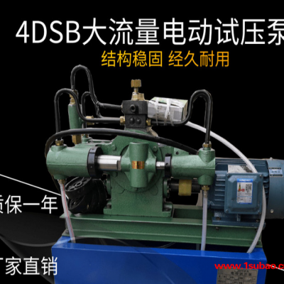 便携式管道测试打压泵 4DSB-80压力自控试压泵 电动试压泵打压机