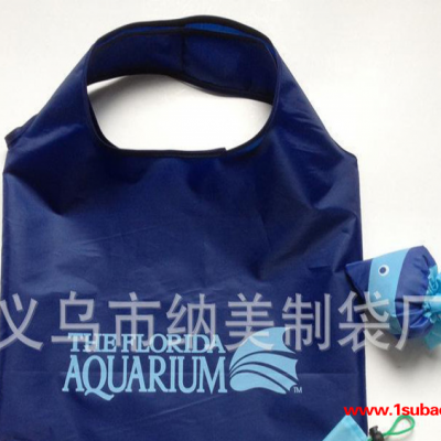 创意鲨鱼淡水鱼环保袋、涤纶折叠袋、动物造型背心袋 直接加工厂