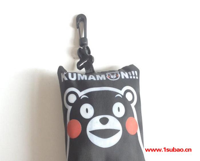定做日本熊本熊礼品袋 涤纶kumamon环保背心袋 小熊购物