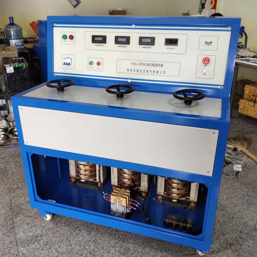 HNDL 便携式三相电流发生器 三相交流恒流源 3000A 三相大电流发生器 测试方法