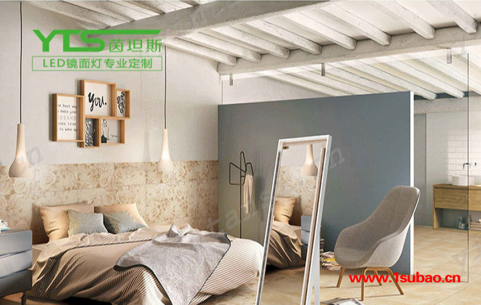 led镜灯防水酒店卫浴照明影音镜面灯浴室镜厂家定制图2