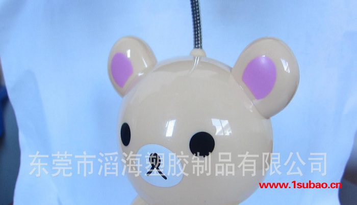 直销订制儿童玩具 充电蓄电可爱熊仔软叶电风扇 品质安全环保图2