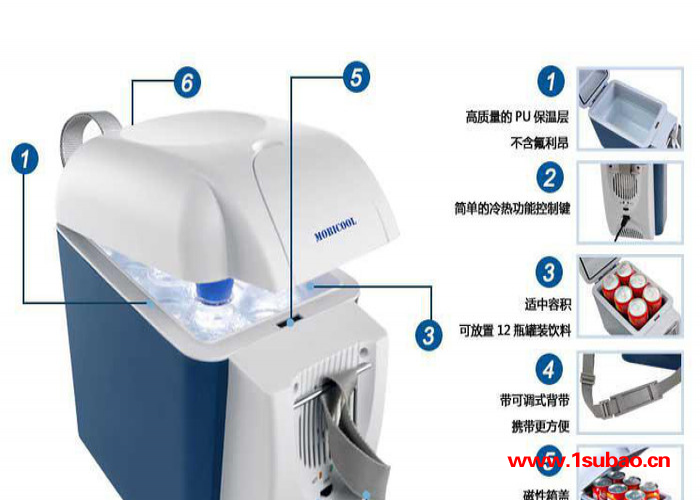 供应美固MobicoolT07直销德国美固T07车载冰箱7升冷热型迷你冰箱 T0图2