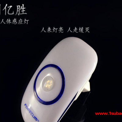 外贸**夜市地摊货源创意智能LED小夜灯光控小夜灯人体感应灯
