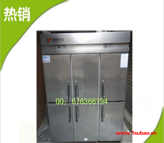 包邮银都六门冰箱JBL0562双机双温冷柜厨房专用立式冷柜商用雪柜