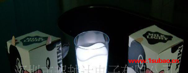 牛奶杯灯、小夜灯,电子促销品