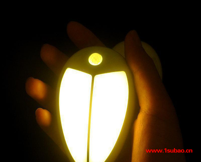 新款创意LED小夜灯 甲壳虫人体感应灯 智能光控壁灯衣柜床头